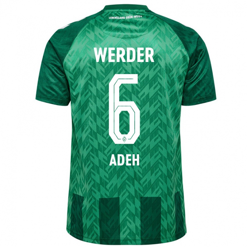 Hombre Fútbol Camiseta Wesley Adeh #6 Verde 1ª Equipación 2024/25 Perú