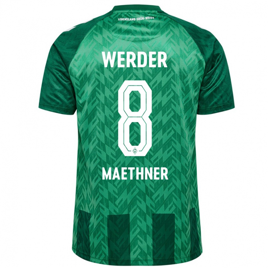 Hombre Fútbol Camiseta Finn Maethner #8 Verde 1ª Equipación 2024/25 Perú