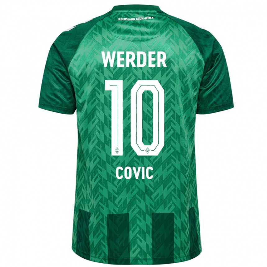 Hombre Fútbol Camiseta Patrice Covic #10 Verde 1ª Equipación 2024/25 Perú