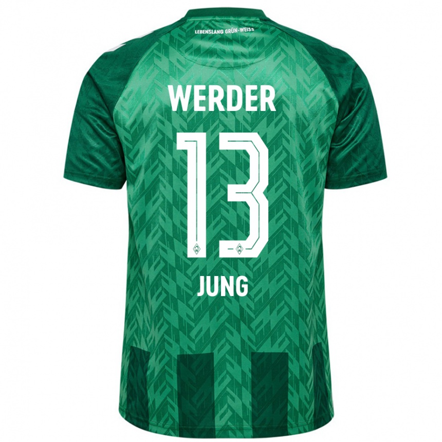 Hombre Fútbol Camiseta Seong-Hyeon Jung #13 Verde 1ª Equipación 2024/25 Perú