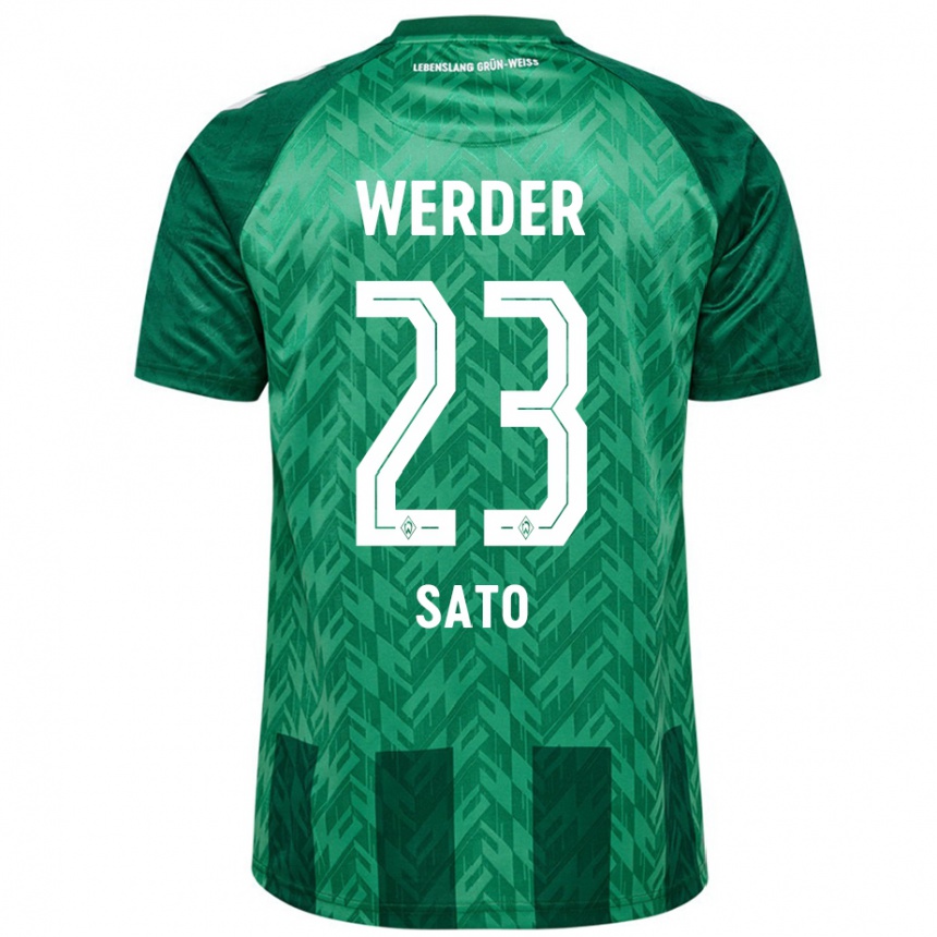 Hombre Fútbol Camiseta Kein Sato #23 Verde 1ª Equipación 2024/25 Perú