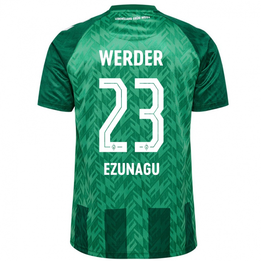 Hombre Fútbol Camiseta Ike Ezunagu #23 Verde 1ª Equipación 2024/25 Perú