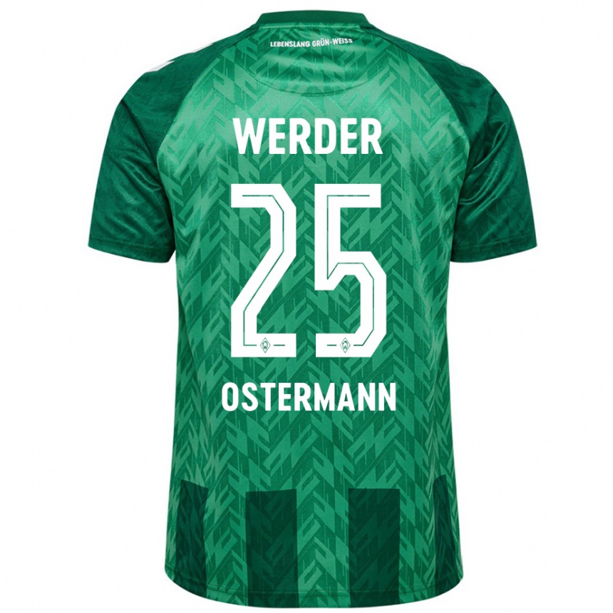 Hombre Fútbol Camiseta Ben Ostermann #25 Verde 1ª Equipación 2024/25 Perú