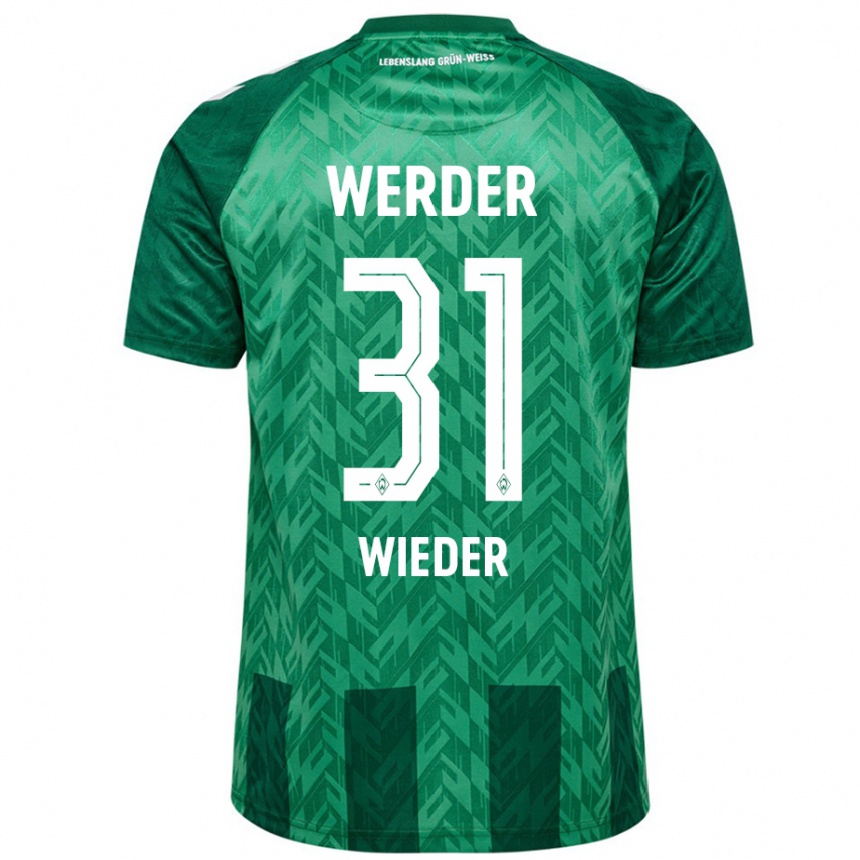 Hombre Fútbol Camiseta Verena Wieder #31 Verde 1ª Equipación 2024/25 Perú