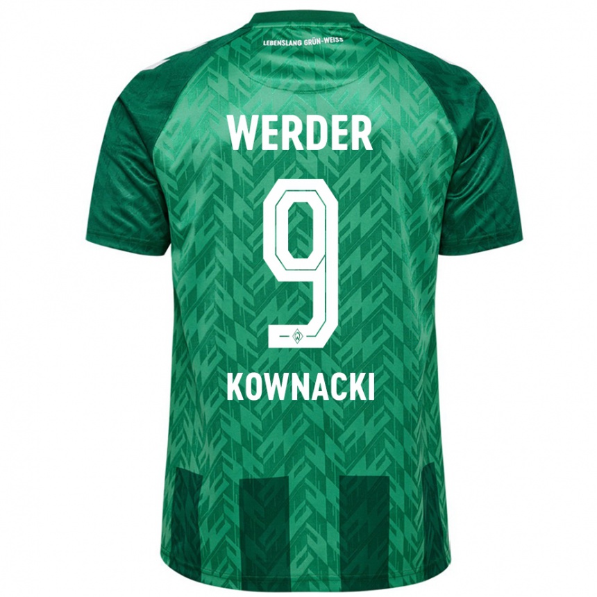 Hombre Fútbol Camiseta Dawid Kownacki #9 Verde 1ª Equipación 2024/25 Perú