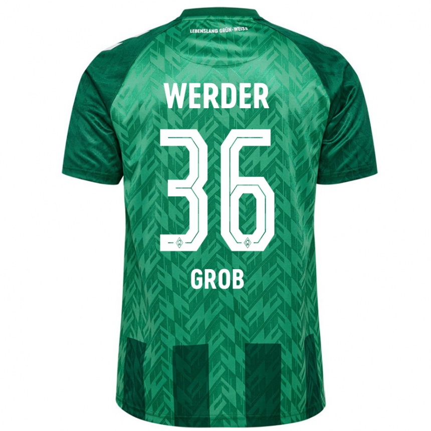 Hombre Fútbol Camiseta Christian Groß #36 Verde 1ª Equipación 2024/25 Perú