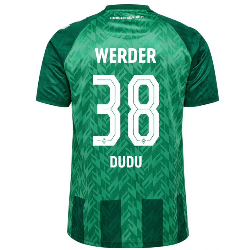 Hombre Fútbol Camiseta Dudu #38 Verde 1ª Equipación 2024/25 Perú