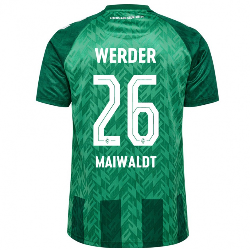 Hombre Fútbol Camiseta Julius Maiwaldt #26 Verde 1ª Equipación 2024/25 Perú