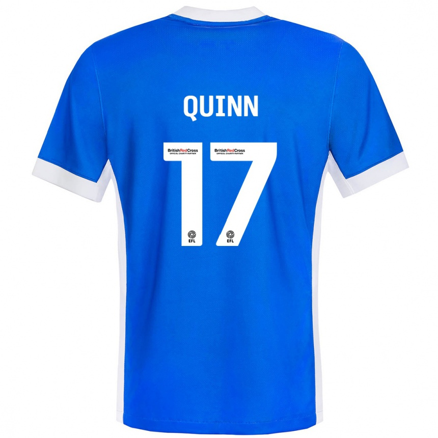 Hombre Fútbol Camiseta Lucy Quinn #17 Azul Blanco 1ª Equipación 2024/25 Perú