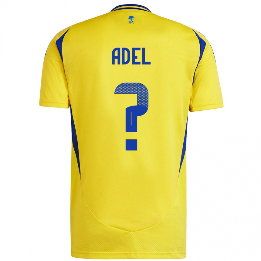 Hombre Fútbol Camiseta Aida Adel #0 Amarillo Azul 1ª Equipación 2024/25 Perú