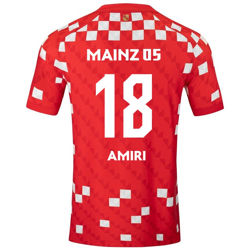 Hombre Fútbol Camiseta Nadiem Amiri #18 Blanco Rojo 1ª Equipación 2024/25 Perú