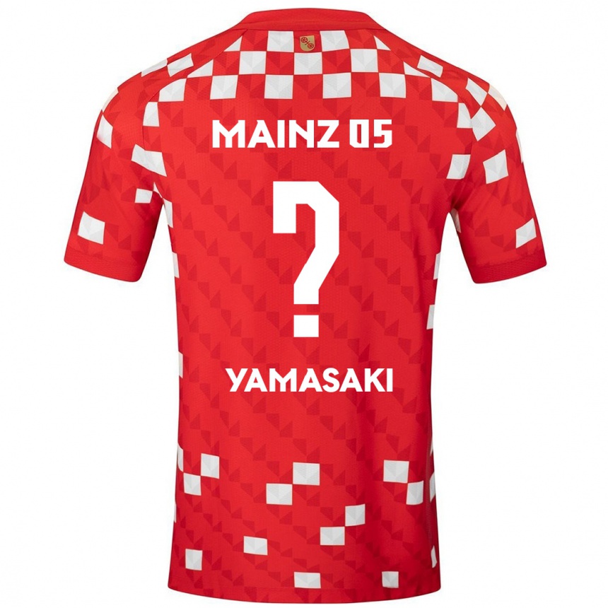 Hombre Fútbol Camiseta Taiyu Yamasaki #0 Blanco Rojo 1ª Equipación 2024/25 Perú