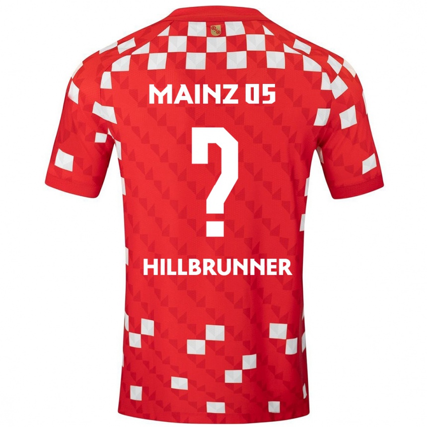 Hombre Fútbol Camiseta Fynn Hillbrunner #0 Blanco Rojo 1ª Equipación 2024/25 Perú