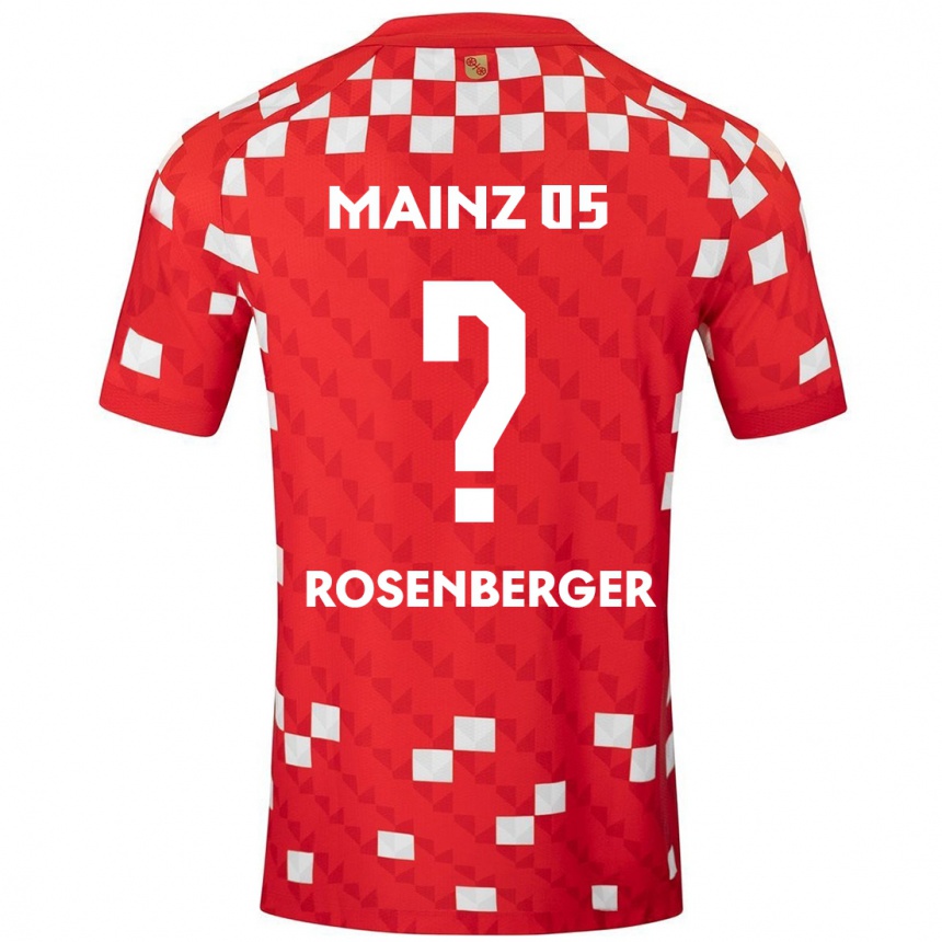 Hombre Fútbol Camiseta Chris Rosenberger #0 Blanco Rojo 1ª Equipación 2024/25 Perú