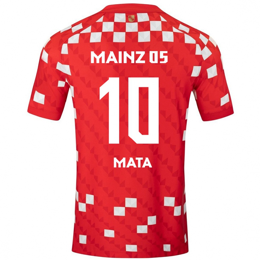 Hombre Fútbol Camiseta Ken Mata #10 Blanco Rojo 1ª Equipación 2024/25 Perú