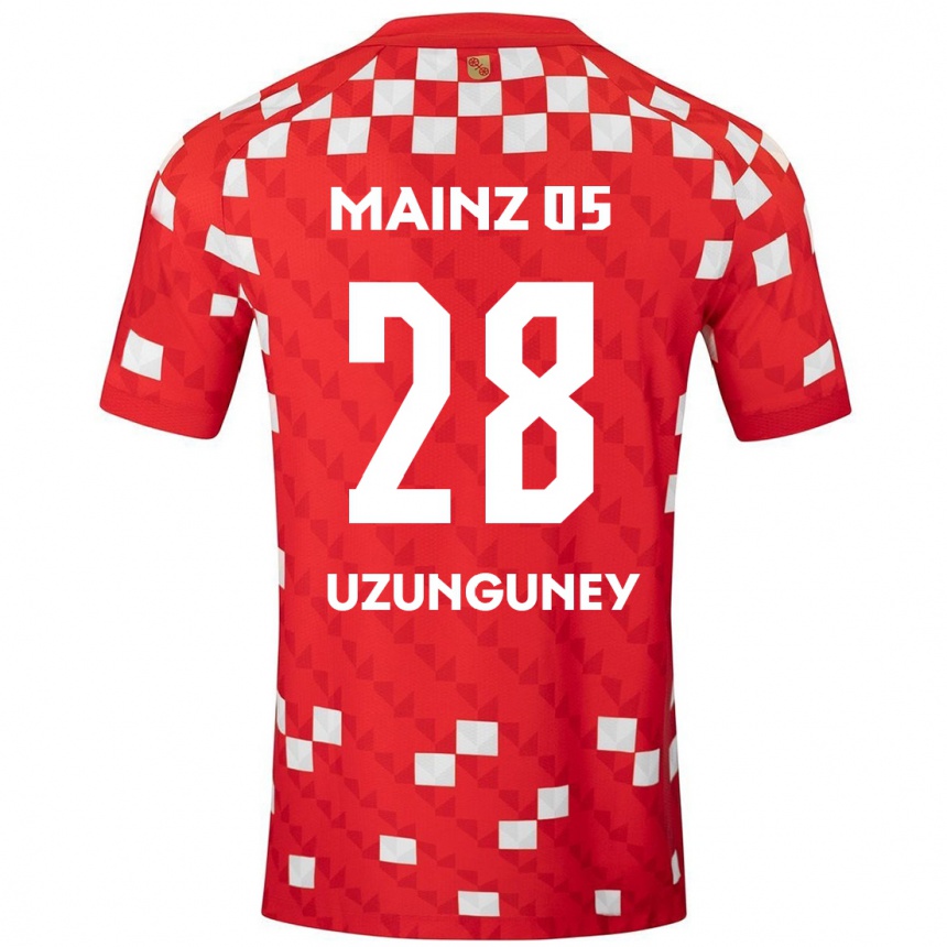 Hombre Fútbol Camiseta Ebru Uzungüney #28 Blanco Rojo 1ª Equipación 2024/25 Perú