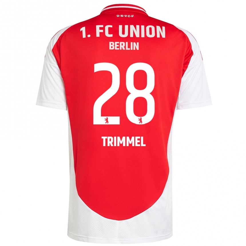 Hombre Fútbol Camiseta Christopher Trimmel #28 Rojo Blanco 1ª Equipación 2024/25 Perú