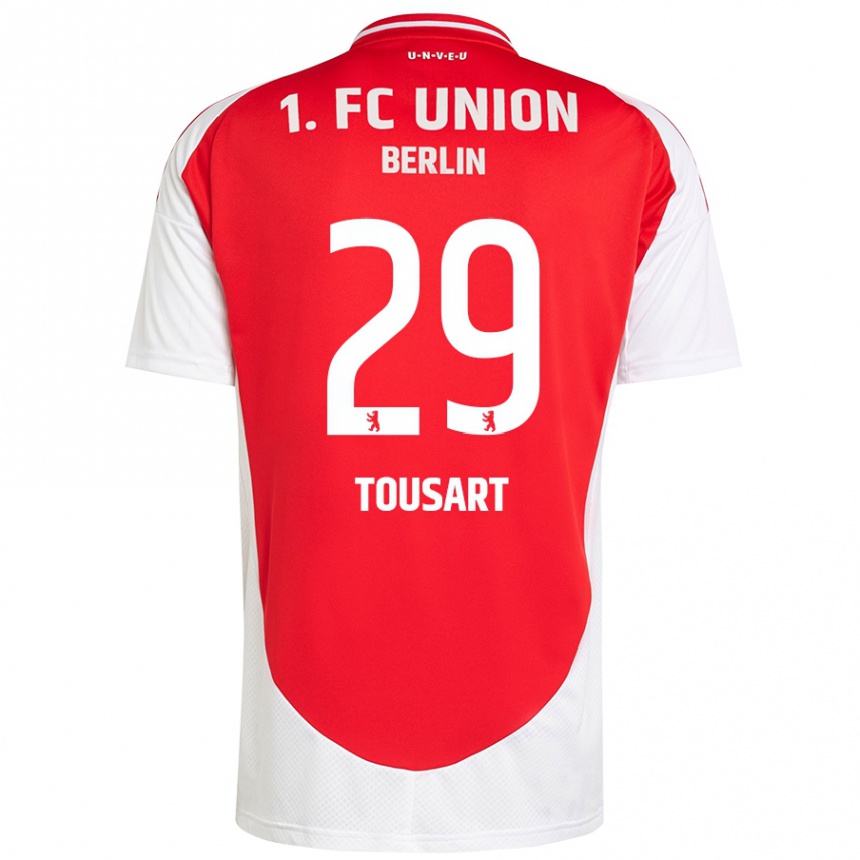 Hombre Fútbol Camiseta Lucas Tousart #29 Rojo Blanco 1ª Equipación 2024/25 Perú