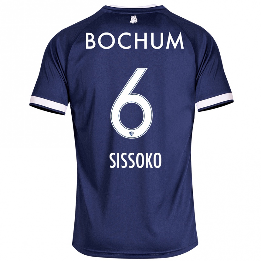 Hombre Fútbol Camiseta Ibrahima Sissoko #6 Azul Oscuro 1ª Equipación 2024/25 Perú