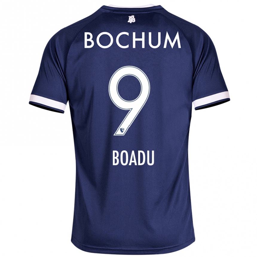 Hombre Fútbol Camiseta Myron Boadu #9 Azul Oscuro 1ª Equipación 2024/25 Perú