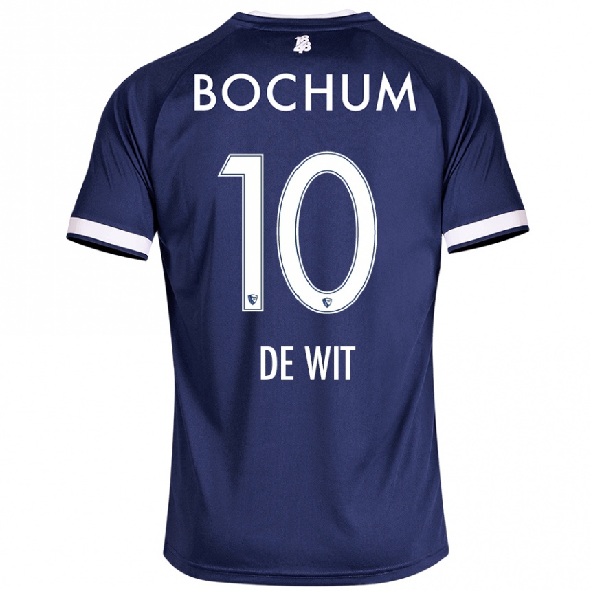 Hombre Fútbol Camiseta Dani De Wit #10 Azul Oscuro 1ª Equipación 2024/25 Perú