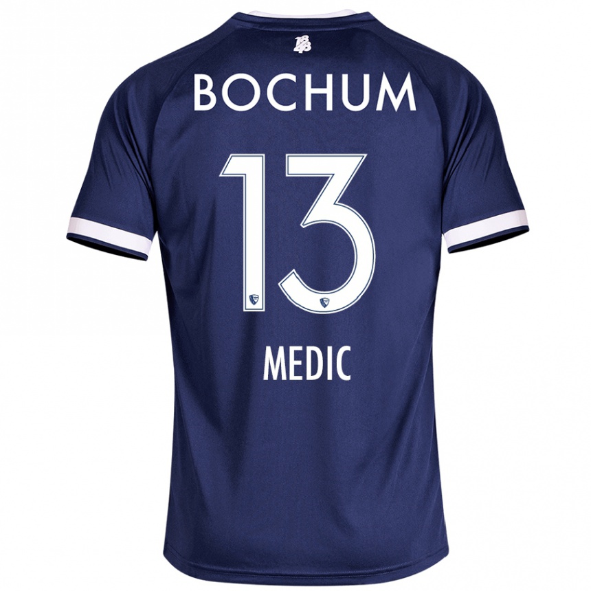 Hombre Fútbol Camiseta Jakov Medic #13 Azul Oscuro 1ª Equipación 2024/25 Perú