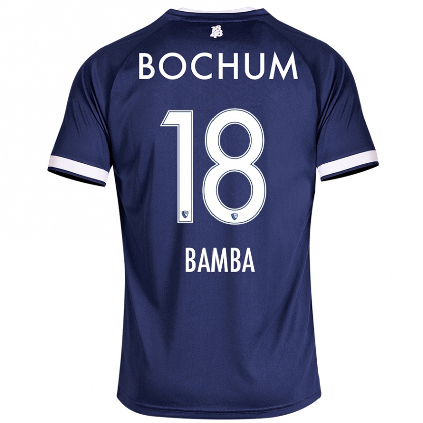 Hombre Fútbol Camiseta Samuel Bamba #18 Azul Oscuro 1ª Equipación 2024/25 Perú