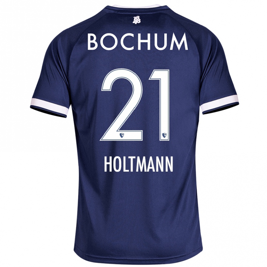 Hombre Fútbol Camiseta Gerrit Holtmann #21 Azul Oscuro 1ª Equipación 2024/25 Perú