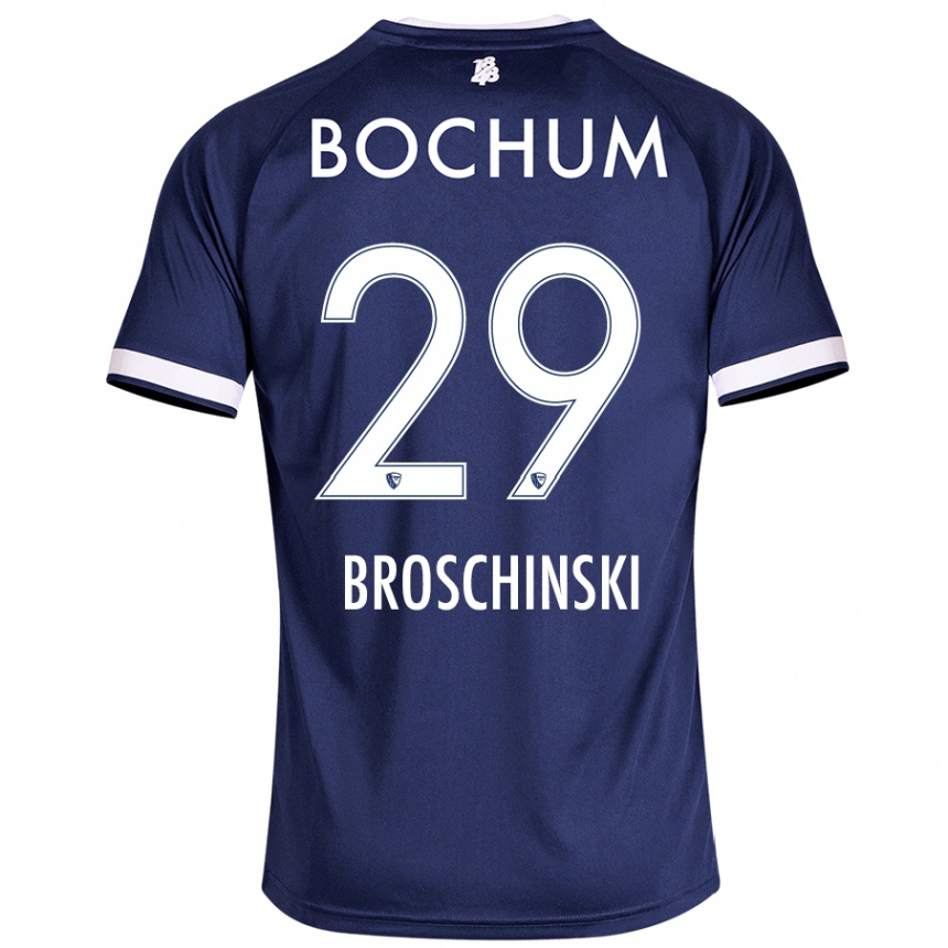 Hombre Fútbol Camiseta Moritz Broschinski #29 Azul Oscuro 1ª Equipación 2024/25 Perú