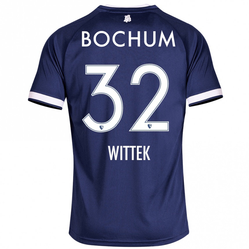 Hombre Fútbol Camiseta Maximilian Wittek #32 Azul Oscuro 1ª Equipación 2024/25 Perú