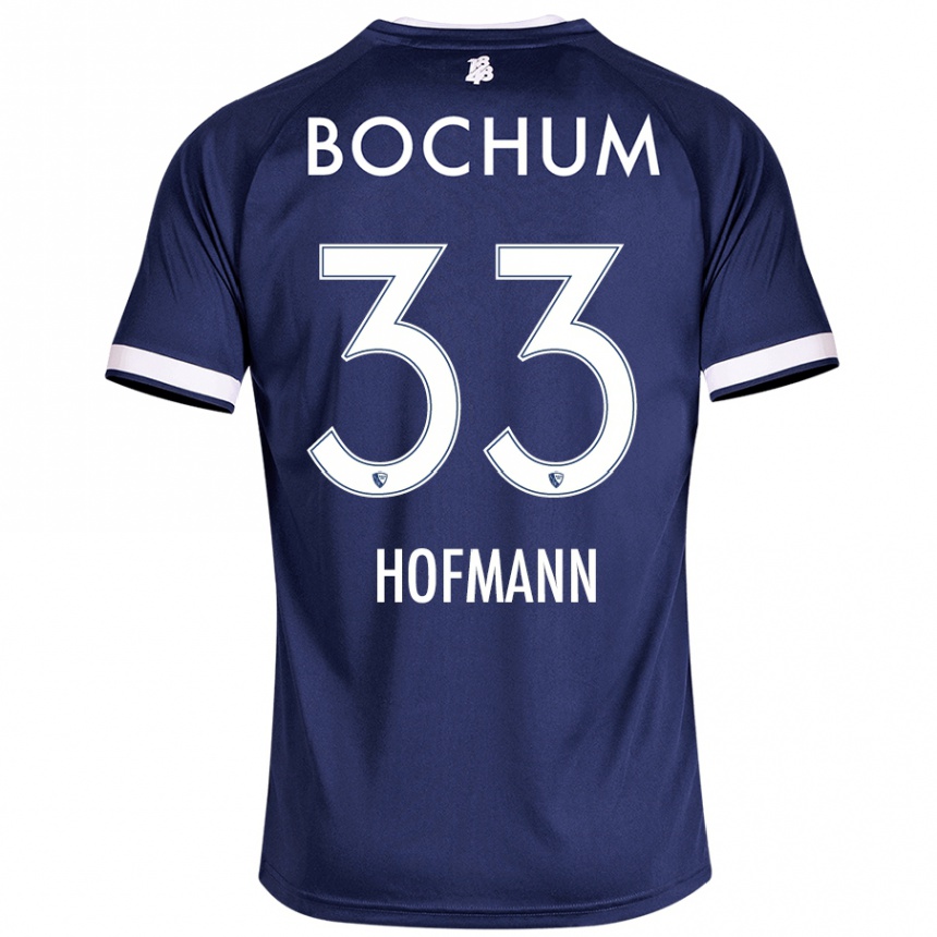 Hombre Fútbol Camiseta Philipp Hofmann #33 Azul Oscuro 1ª Equipación 2024/25 Perú