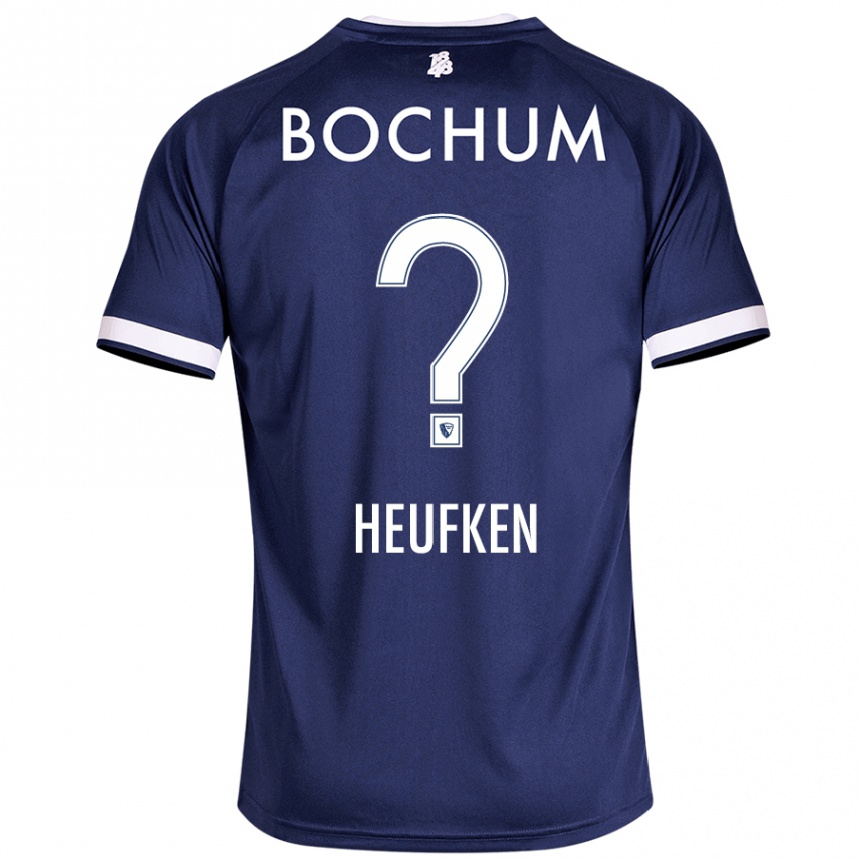 Hombre Fútbol Camiseta Jeremias Heufken #0 Azul Oscuro 1ª Equipación 2024/25 Perú