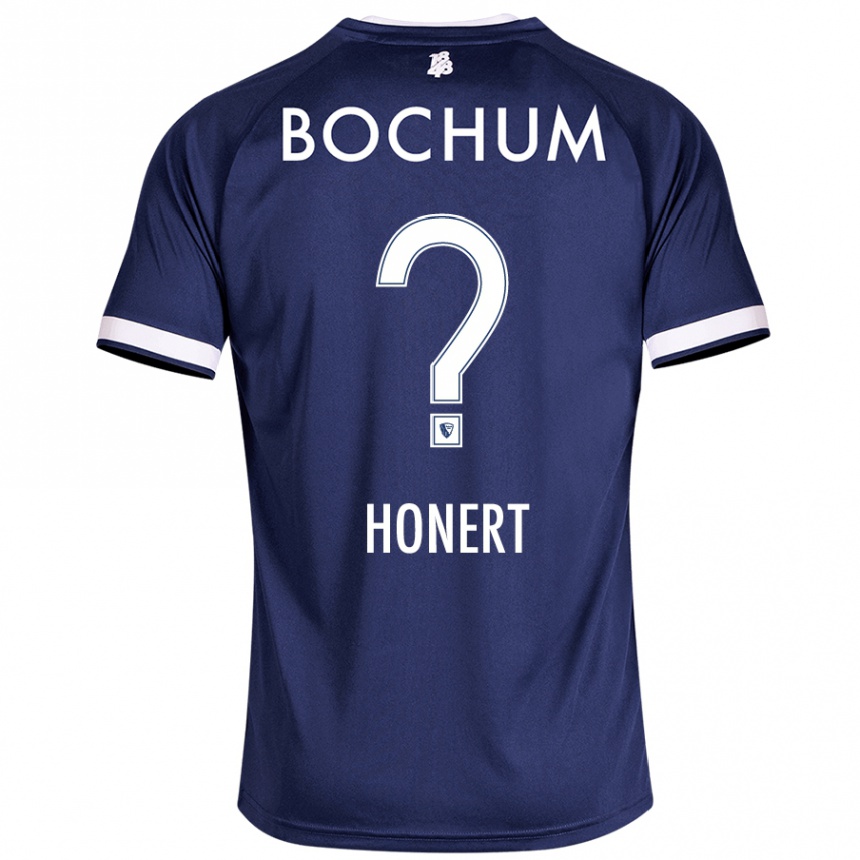 Hombre Fútbol Camiseta Jan Honert #0 Azul Oscuro 1ª Equipación 2024/25 Perú