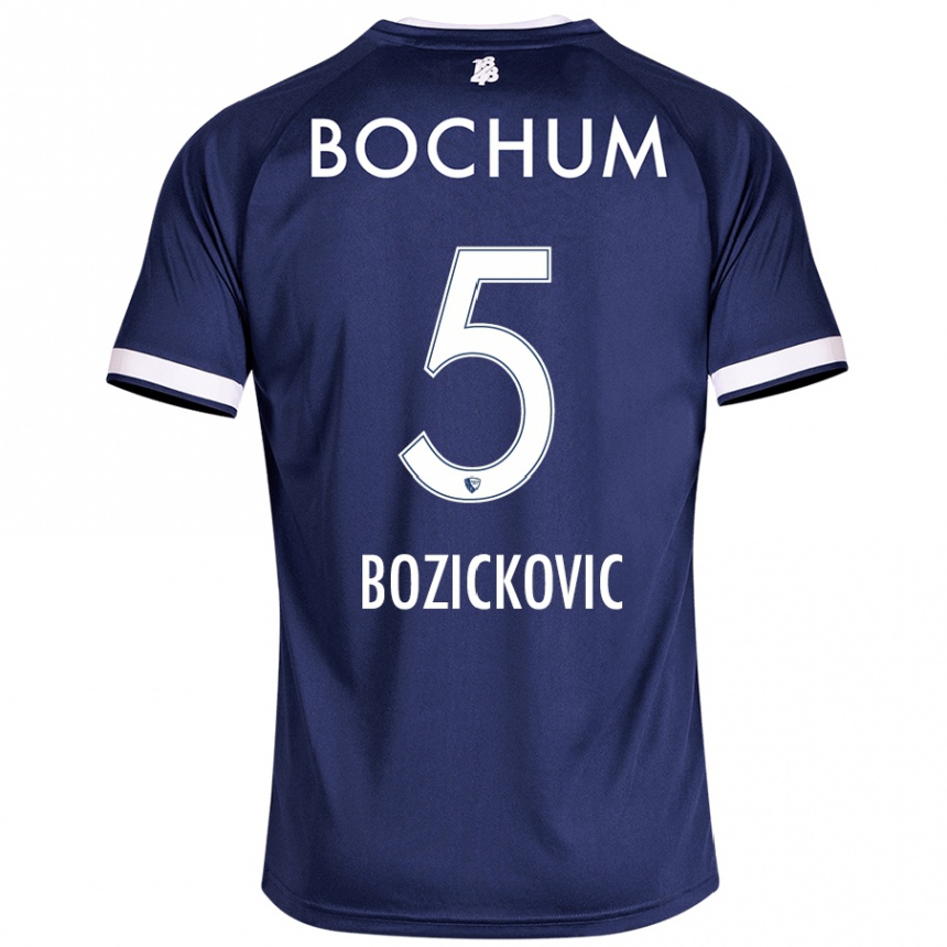 Hombre Fútbol Camiseta Niko Bozickovic #5 Azul Oscuro 1ª Equipación 2024/25 Perú