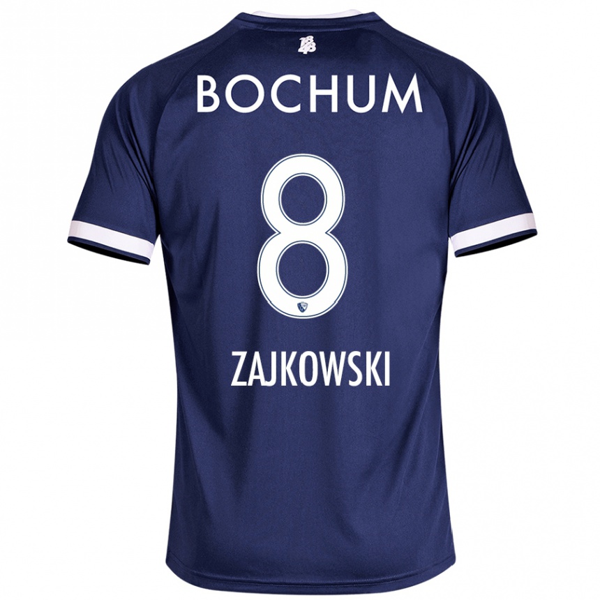 Hombre Fútbol Camiseta Cedric Zajkowski #8 Azul Oscuro 1ª Equipación 2024/25 Perú