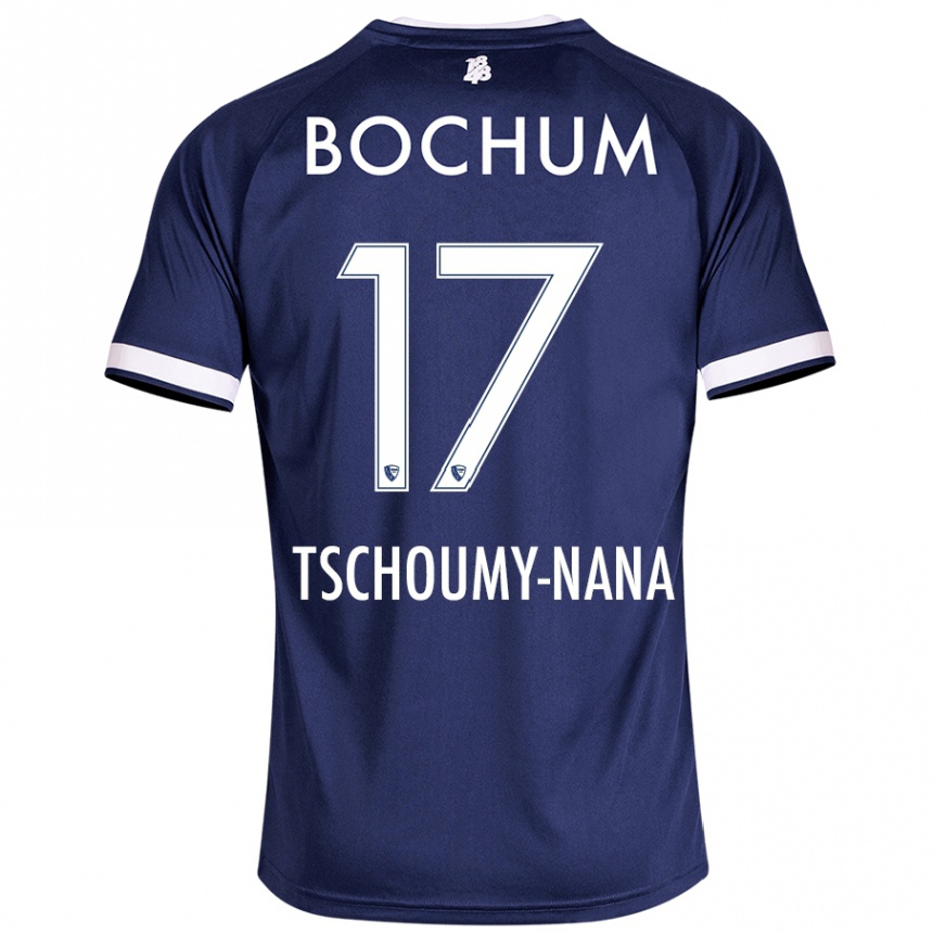 Hombre Fútbol Camiseta Daryl Tschoumy-Nana #17 Azul Oscuro 1ª Equipación 2024/25 Perú