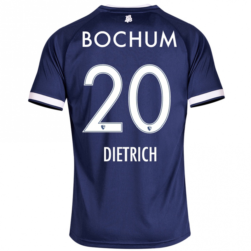 Hombre Fútbol Camiseta Sam Dietrich #20 Azul Oscuro 1ª Equipación 2024/25 Perú