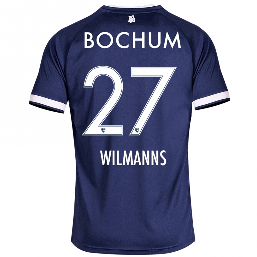 Hombre Fútbol Camiseta Anjo Wilmanns #27 Azul Oscuro 1ª Equipación 2024/25 Perú