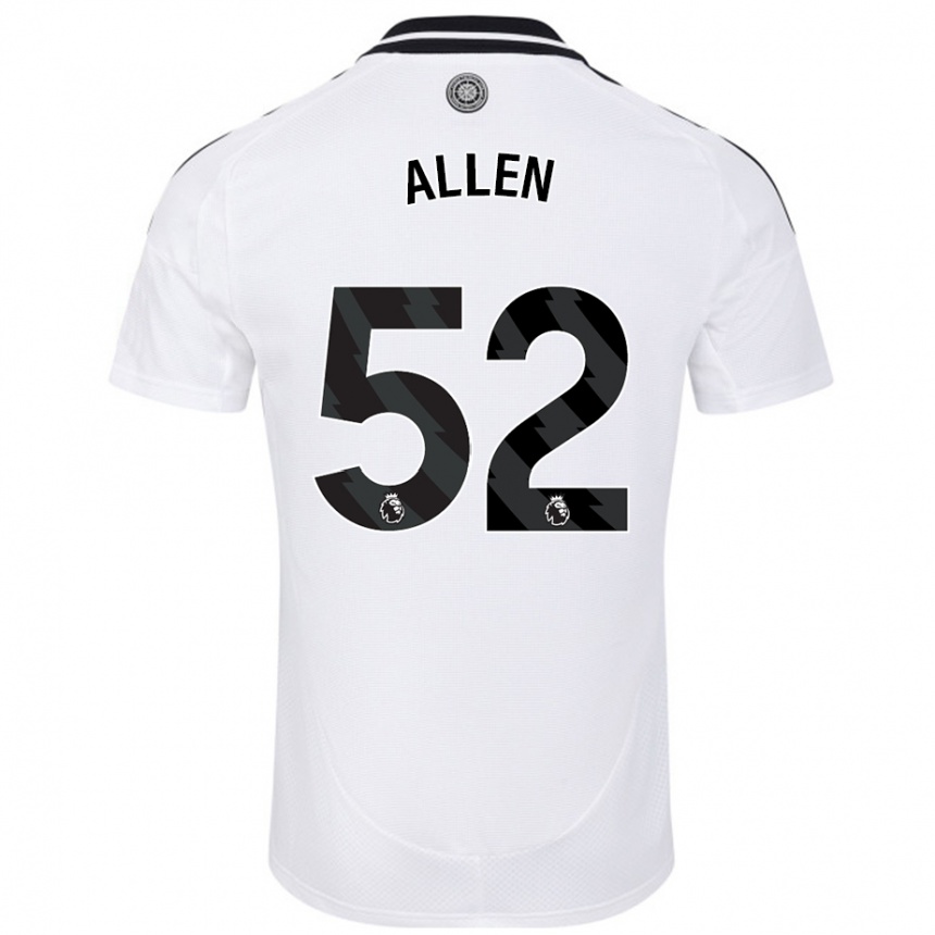 Hombre Fútbol Camiseta Michael Allen #52 Blanco 1ª Equipación 2024/25 Perú