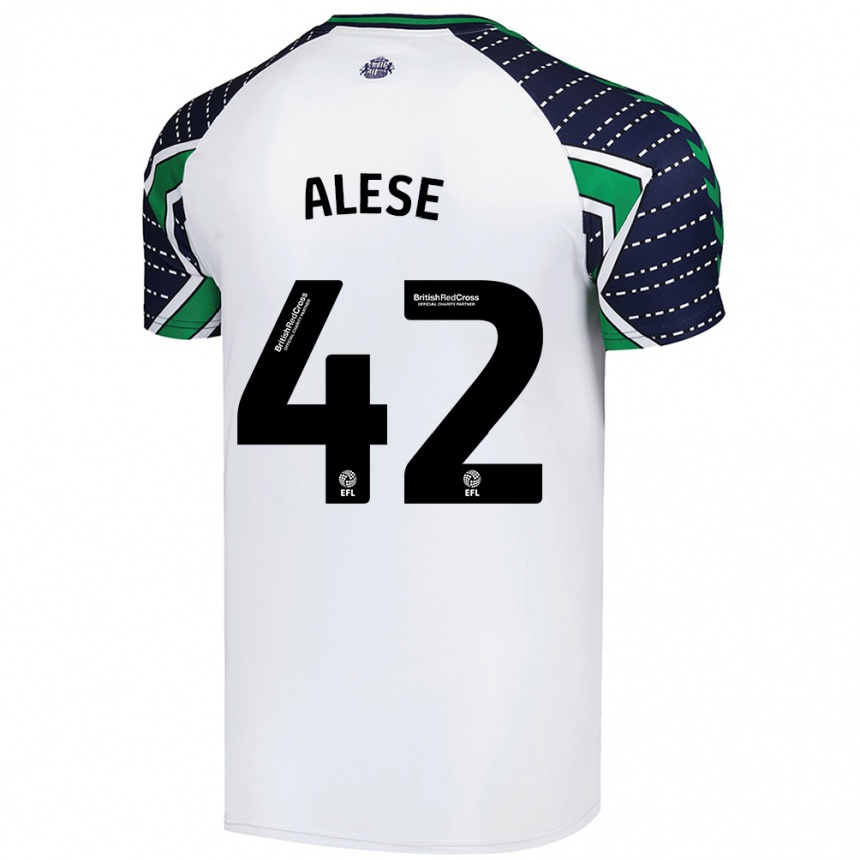 Hombre Fútbol Camiseta Aji Alese #42 Blanco 2ª Equipación 2024/25 Perú