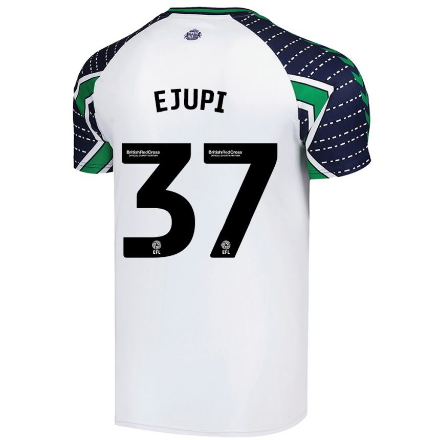 Hombre Fútbol Camiseta Elizabeta Ejupi #37 Blanco 2ª Equipación 2024/25 Perú