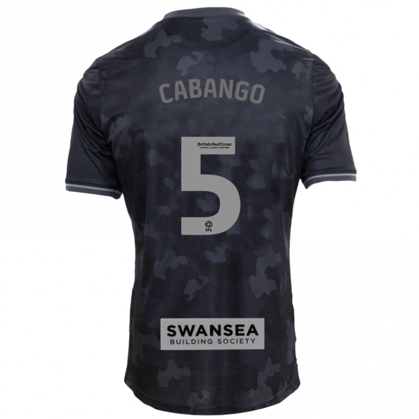 Hombre Fútbol Camiseta Ben Cabango #5 Negro 2ª Equipación 2024/25 Perú