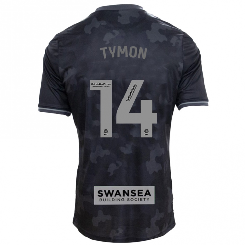 Hombre Fútbol Camiseta Josh Tymon #14 Negro 2ª Equipación 2024/25 Perú