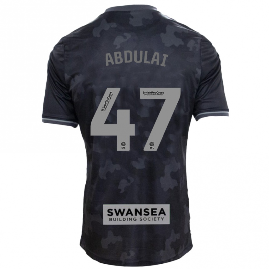 Hombre Fútbol Camiseta Azeem Abdulai #47 Negro 2ª Equipación 2024/25 Perú