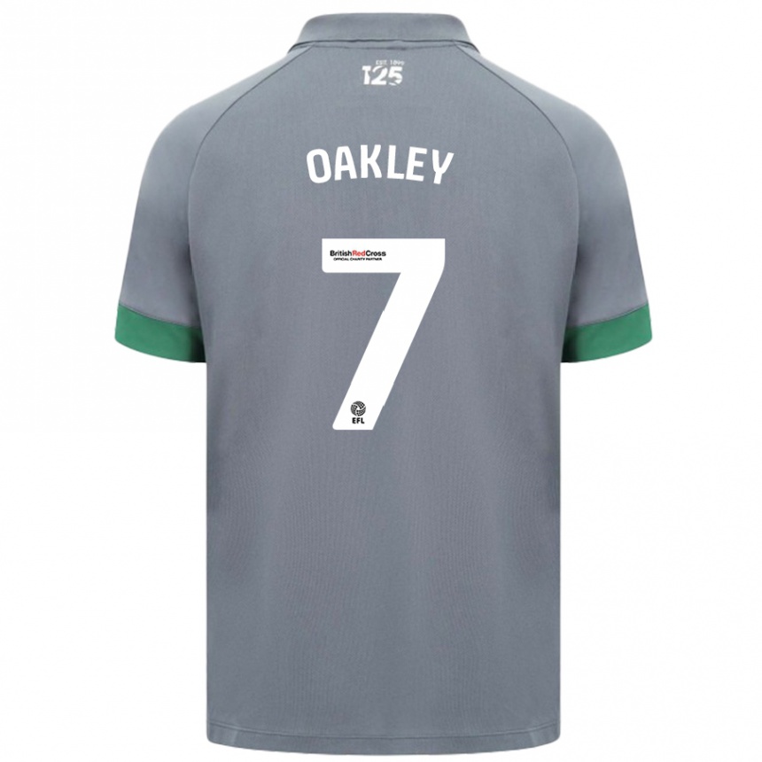 Hombre Fútbol Camiseta Rhianne Oakley #7 Gris Oscuro 2ª Equipación 2024/25 Perú