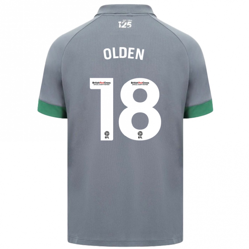 Hombre Fútbol Camiseta Mackenzie Olden #18 Gris Oscuro 2ª Equipación 2024/25 Perú