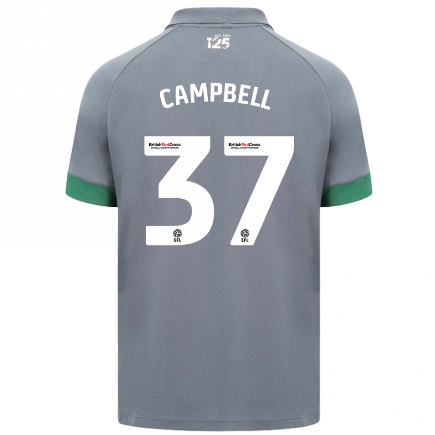 Hombre Fútbol Camiseta Vontae Daley-Campbell #37 Gris Oscuro 2ª Equipación 2024/25 Perú