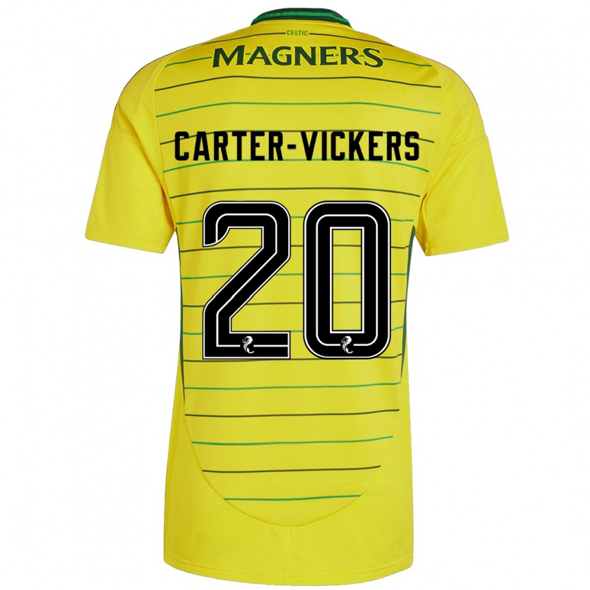 Hombre Fútbol Camiseta Cameron Carter-Vickers #20 Amarillo 2ª Equipación 2024/25 Perú