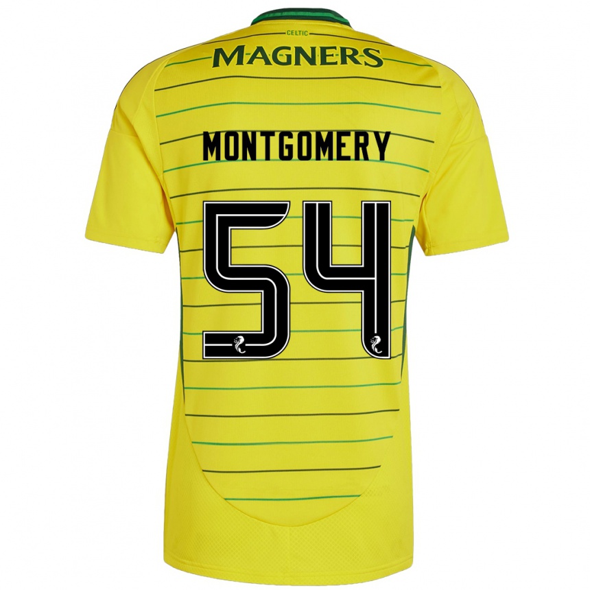 Hombre Fútbol Camiseta Adam Montgomery #54 Amarillo 2ª Equipación 2024/25 Perú