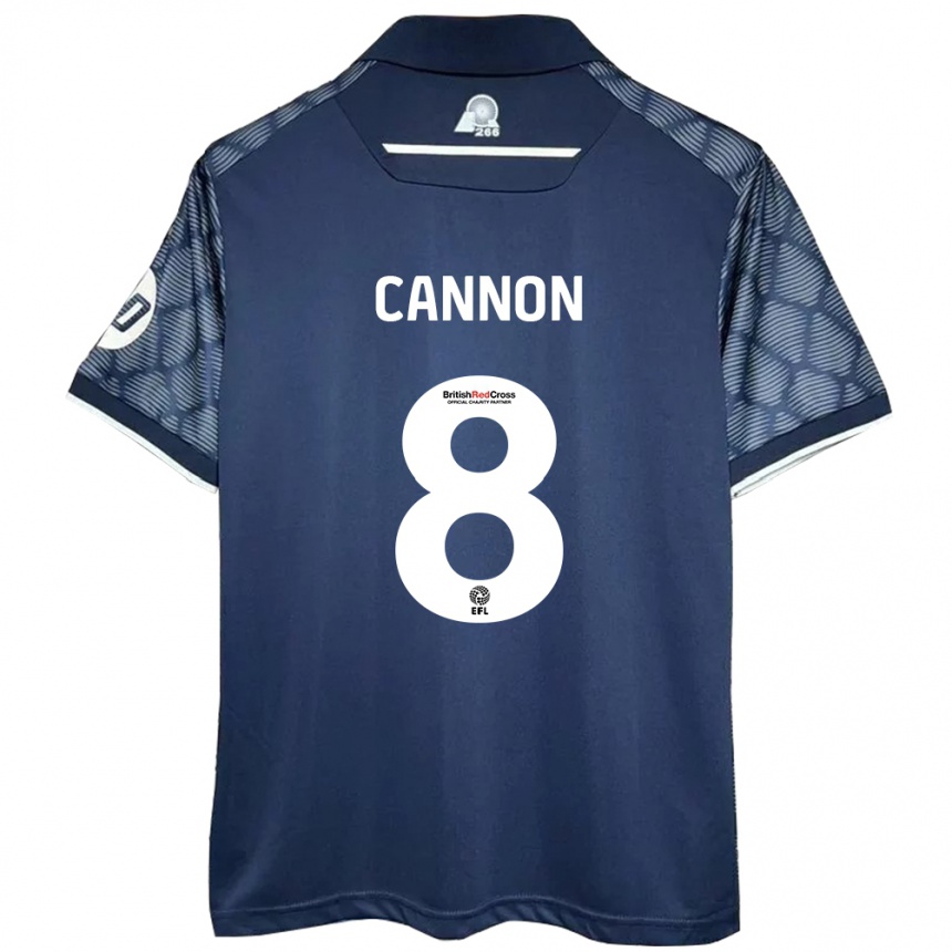 Hombre Fútbol Camiseta Andy Cannon #8 Negro 2ª Equipación 2024/25 Perú